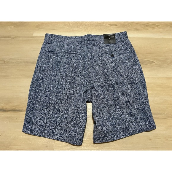 NWT Banana Republic‎ Size 34 Stretch Aiden Shorts Blue Printed 10" Shorts - Picture 7 of 8